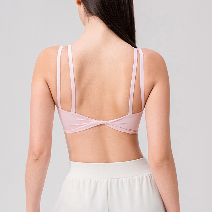 Yoga Beauty Back Exercise Underwear One Piece Cup Bra High Elastic Fit Shoulder Strap Fitness Running Bra - ALTARIA