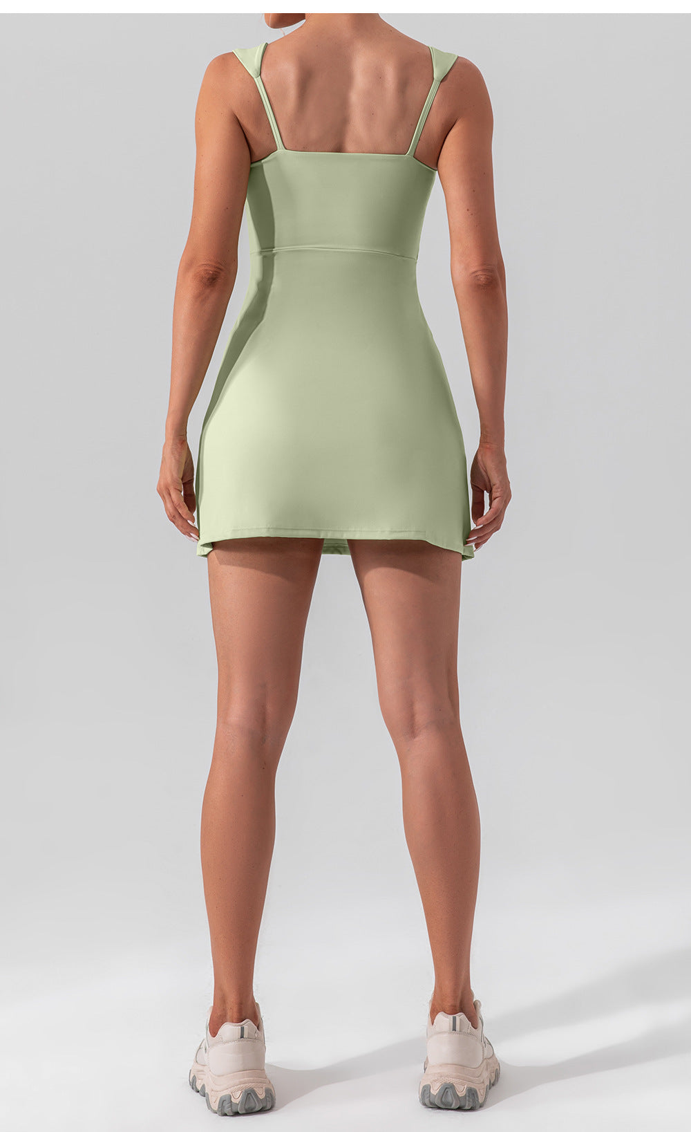 Sexy Sling Solid Color Yoga Tennis Lightweight Breathable Outdoor Golf Sports Dress Women - ALTARIA