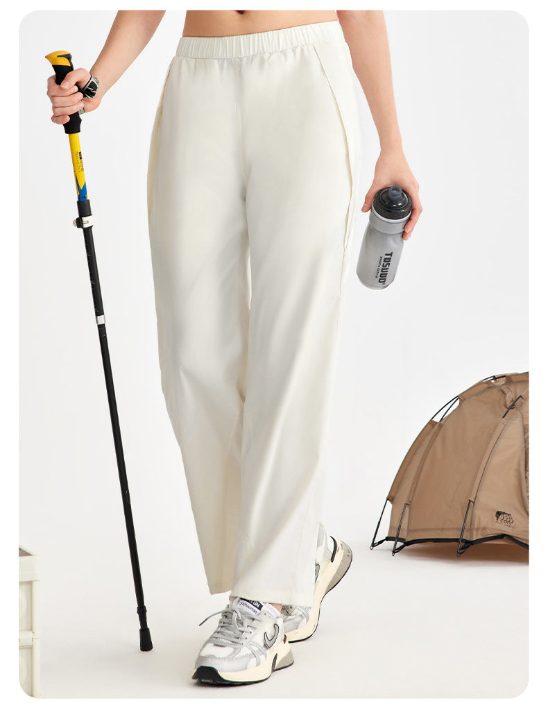 Spring Summer Side Striped Sweatpants Casual Women Loose Drooping Paratrooper Pants High Waist Retro Wide Leg Straight Trousers - ALTARIA