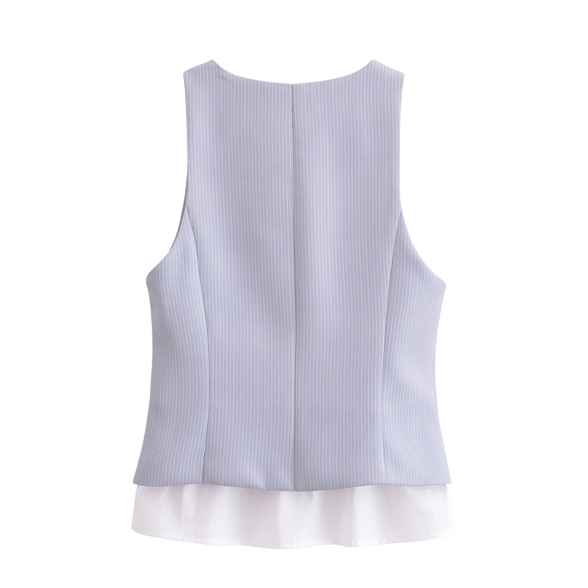 Spring Women Clothes Striped Patchwork Top Vest - ALTARIA