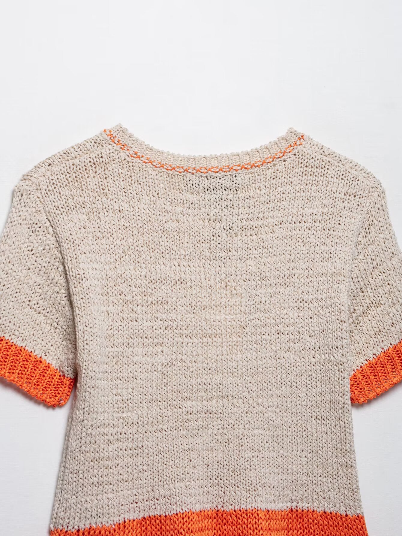 Spring Women Clothing Stylish Simple Short-Sleeved Knitted Top - ALTARIA