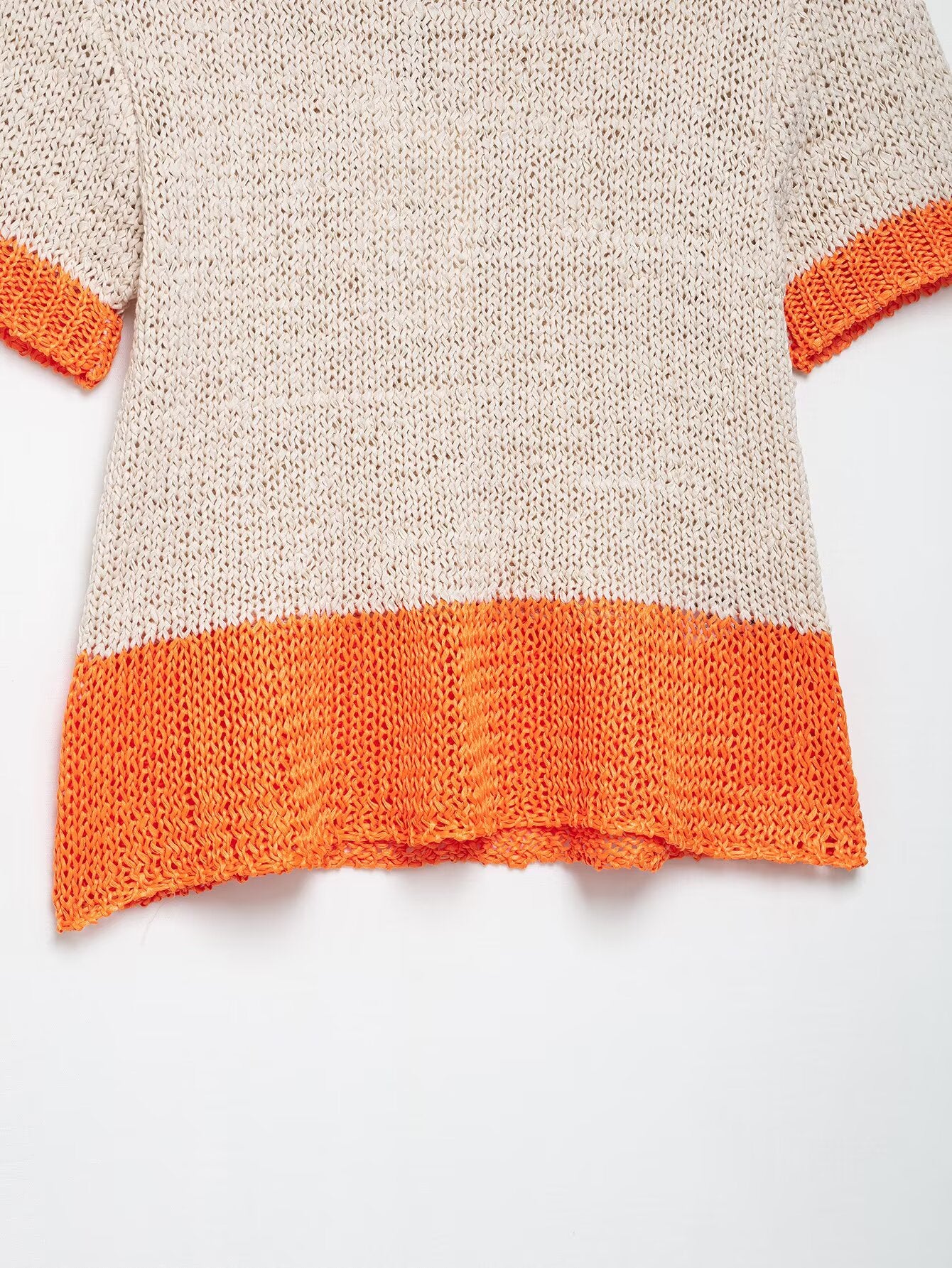 Spring Women Clothing Stylish Simple Short-Sleeved Knitted Top - ALTARIA