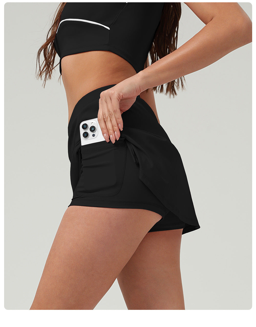 Tennis Sports Skirt Set Outdoor Quick Drying Sports Yoga Women - ALTARIA