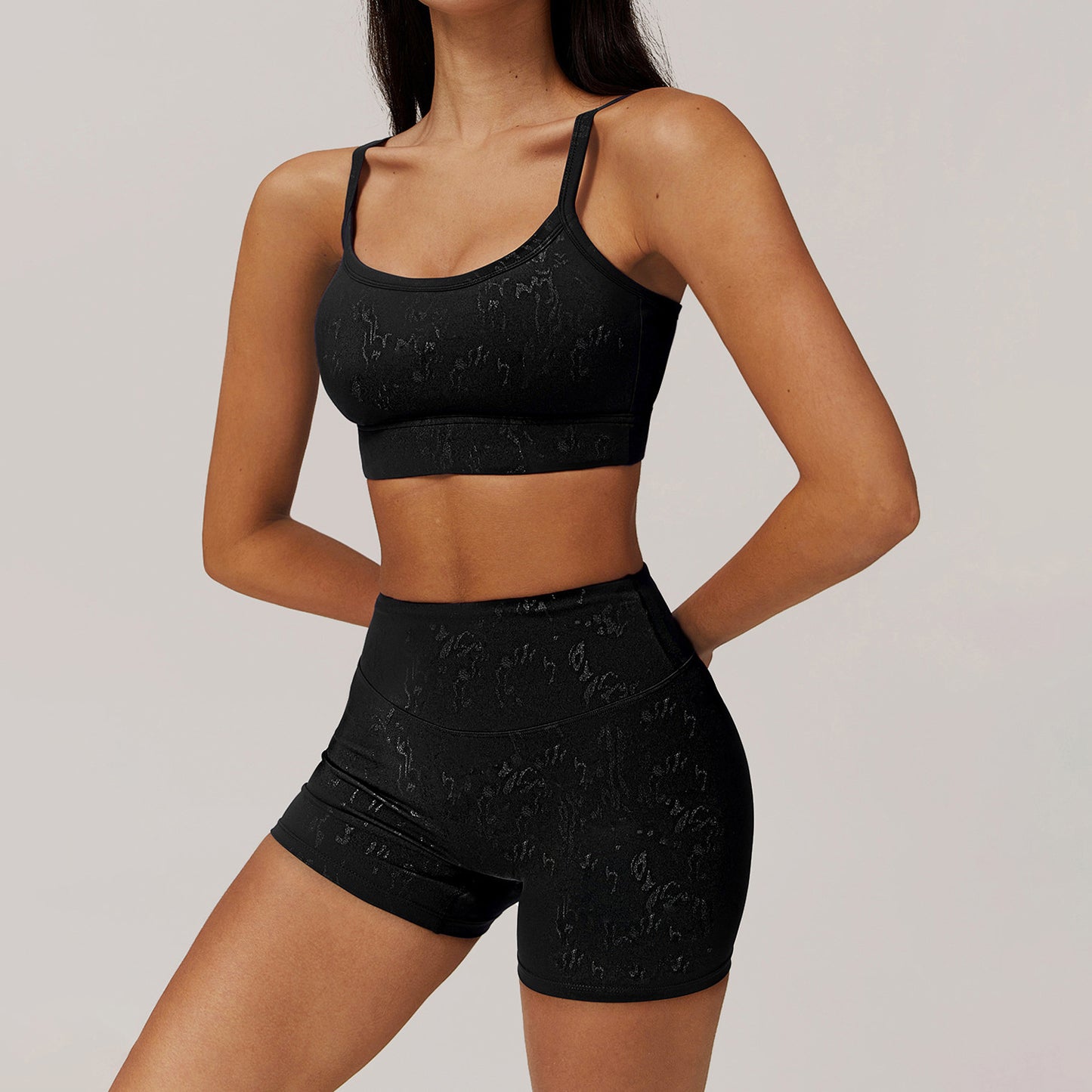 Premium Black Shorts Bra