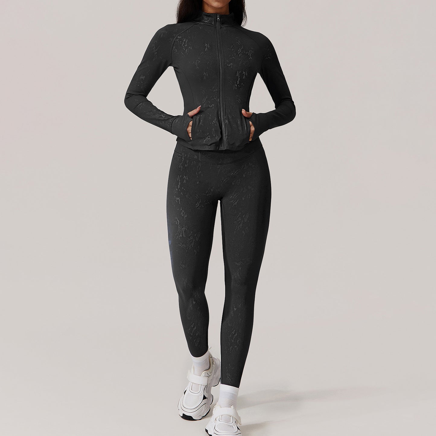 High-Grade Black Trousers Jacket