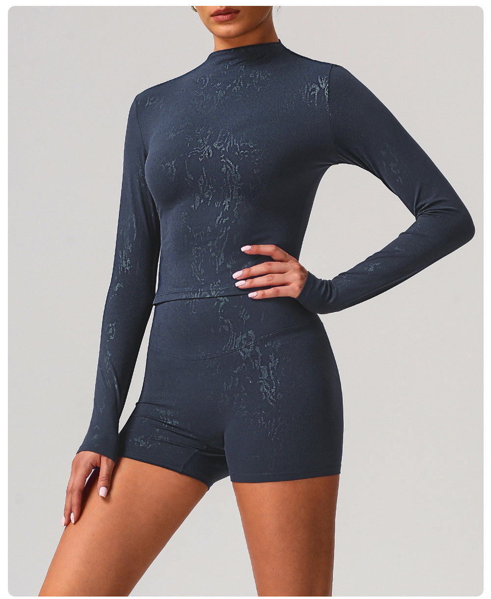 Yoga Clothes High Grade Women Outdoor Training Running Sports Long Sleeved Fitness Clothes Two Piece Sets - ALTARIA