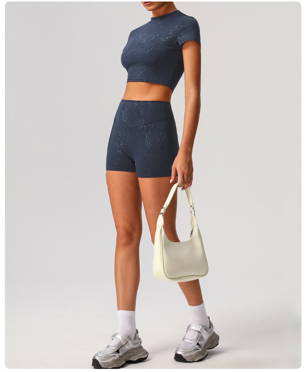 Yoga Clothes High Grade Women Outdoor Training Running Sports Long Sleeved Fitness Clothes Two Piece Sets - ALTARIA