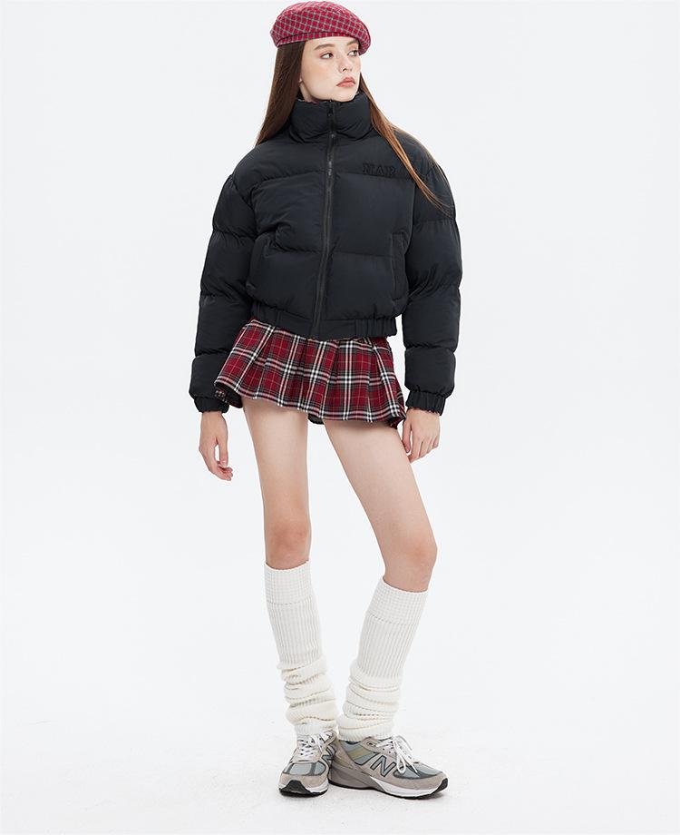 Both Sides Wearable Cotton Clothes Winter Sexy Thickening Stand Collar Bread Coat Loose Cotton Coat Short Coat - ALTARIA
