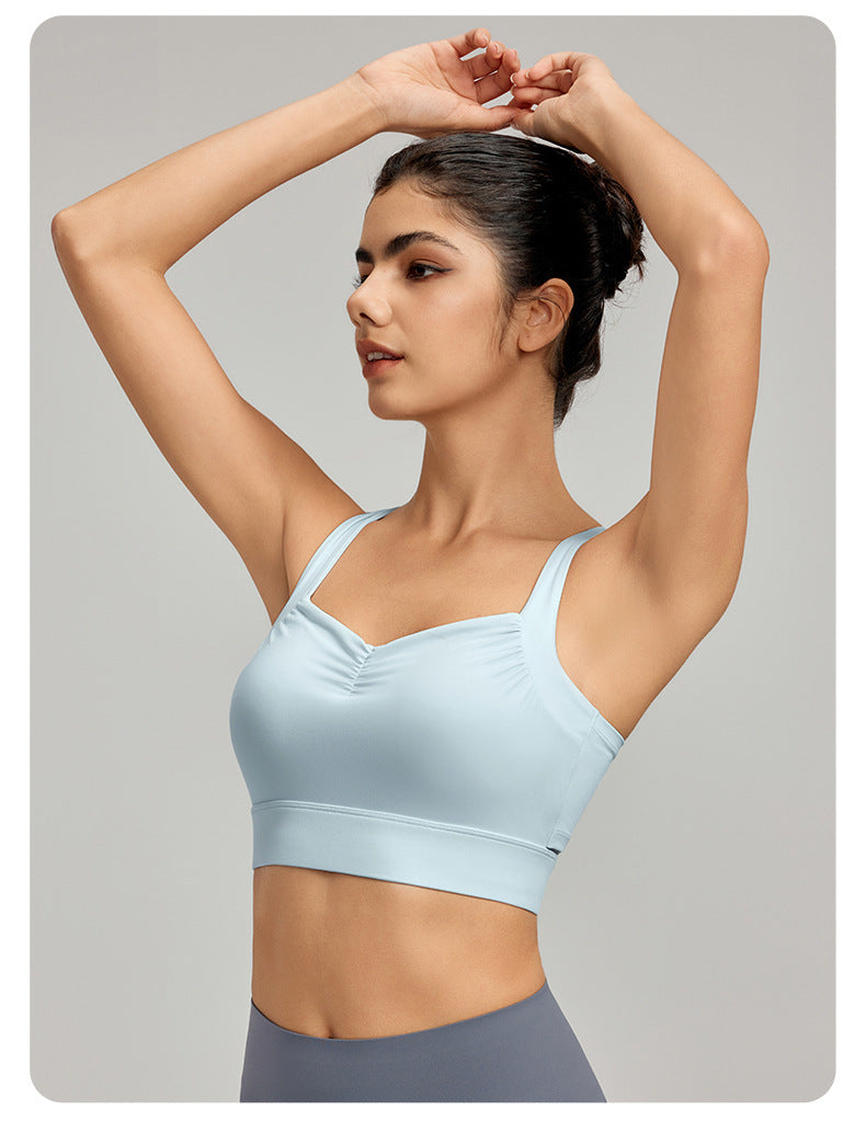 Sports Underwear Women Fixed Cup Medium Tenacity Nude Feel Beauty Back Sexy Fitness Vest Pilates Yoga Bra - ALTARIA