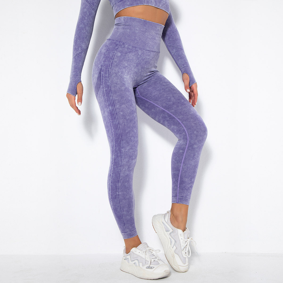 Seamless Washed Moisture-Absorbing Sexy Peach Hip Wicking Yoga Pants Exercise Workout Pants Leggings - ALTARIA