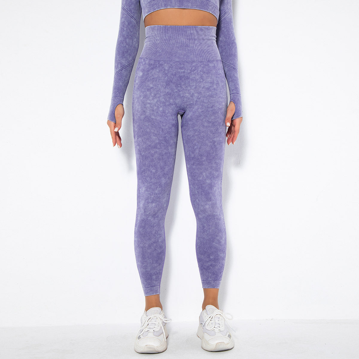 Seamless Washed Moisture-Absorbing Sexy Peach Hip Wicking Yoga Pants Exercise Workout Pants Leggings - ALTARIA