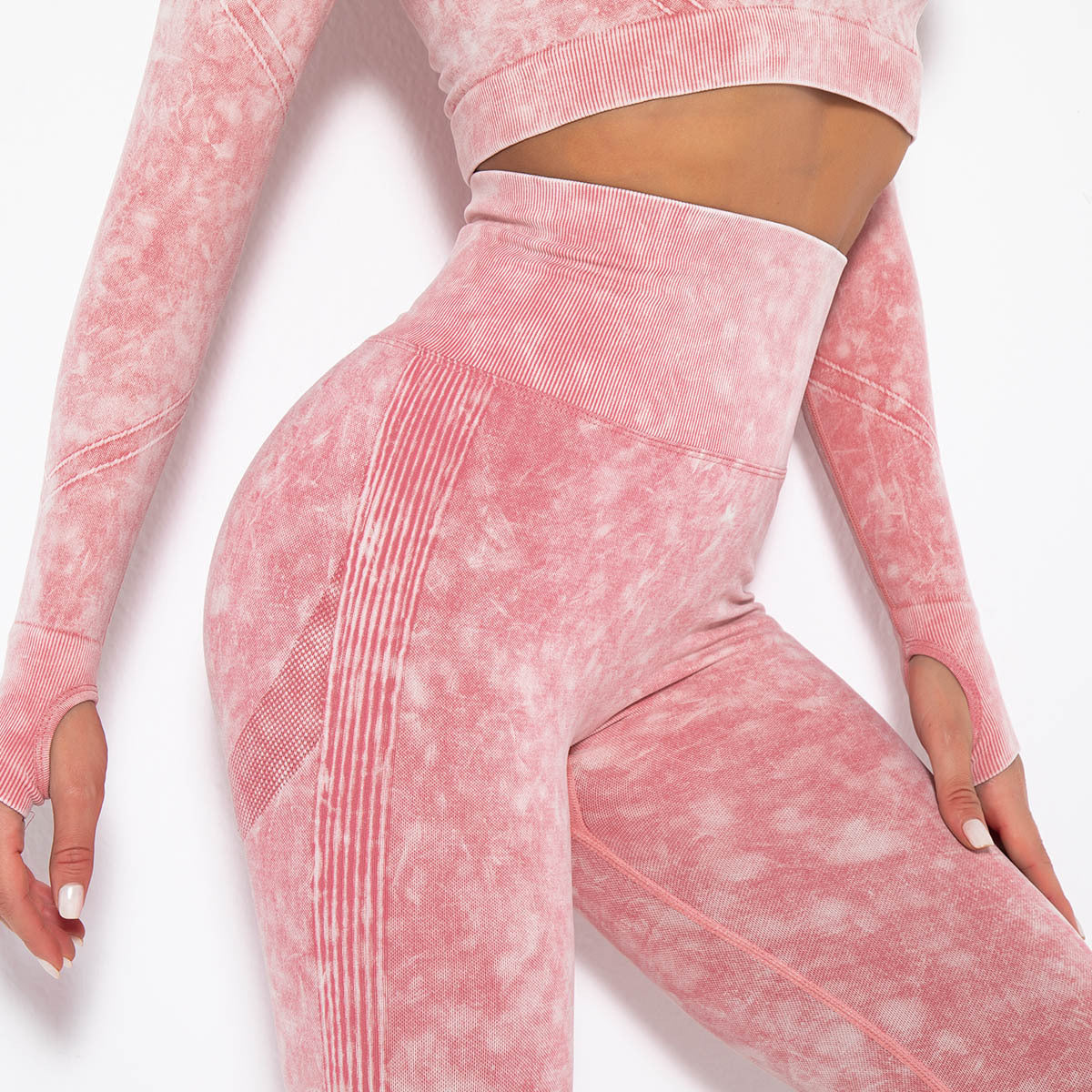 Seamless Washed Moisture-Absorbing Sexy Peach Hip Wicking Yoga Pants Exercise Workout Pants Leggings - ALTARIA