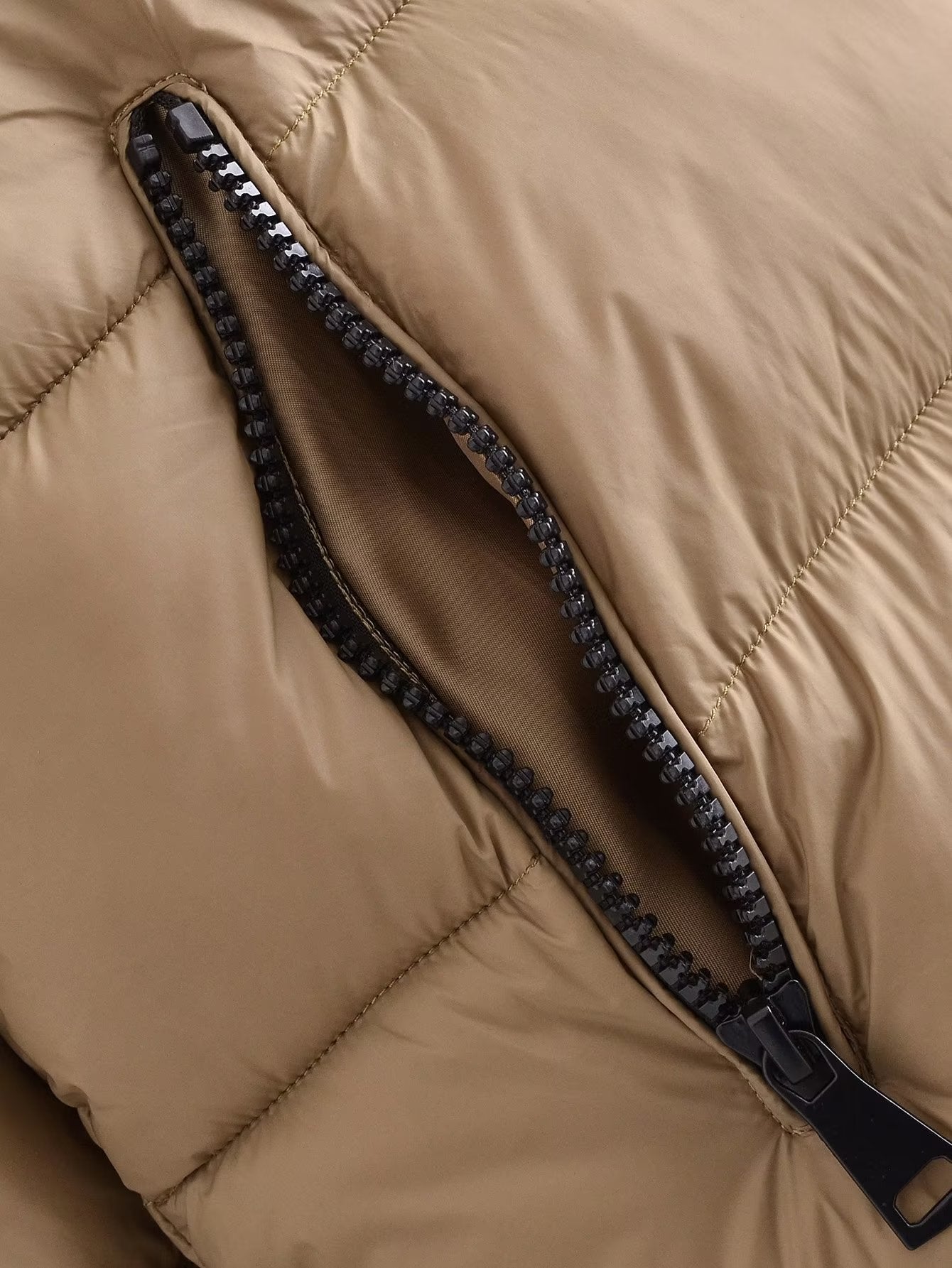 Winter Women Clothing Hooded Zipped Cotton Padded Jacket Warm Cotton Coat - ALTARIA