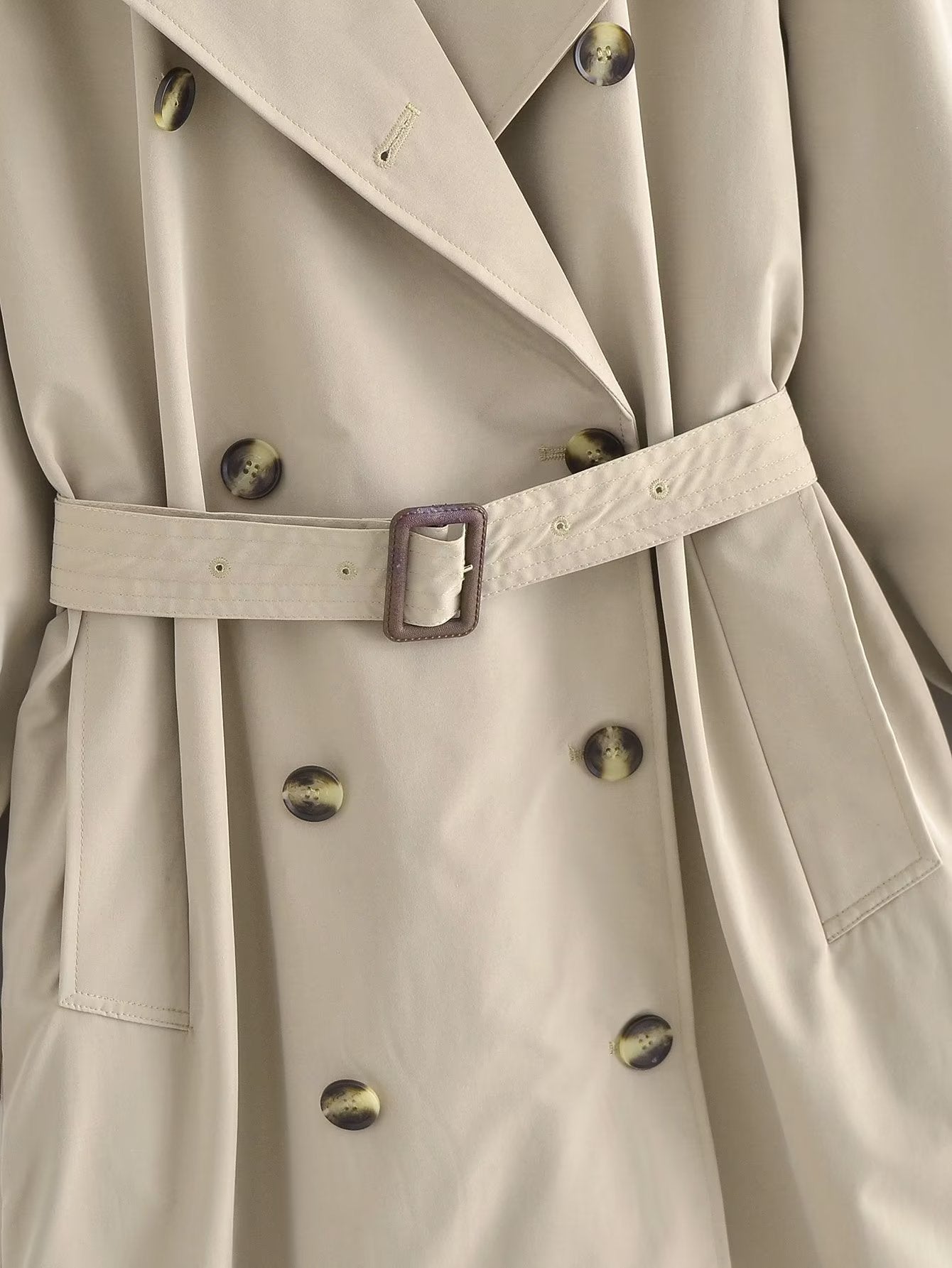 Summer Women Commuting Wear Loose Double Breasted Long Trench Coat Coat - ALTARIA