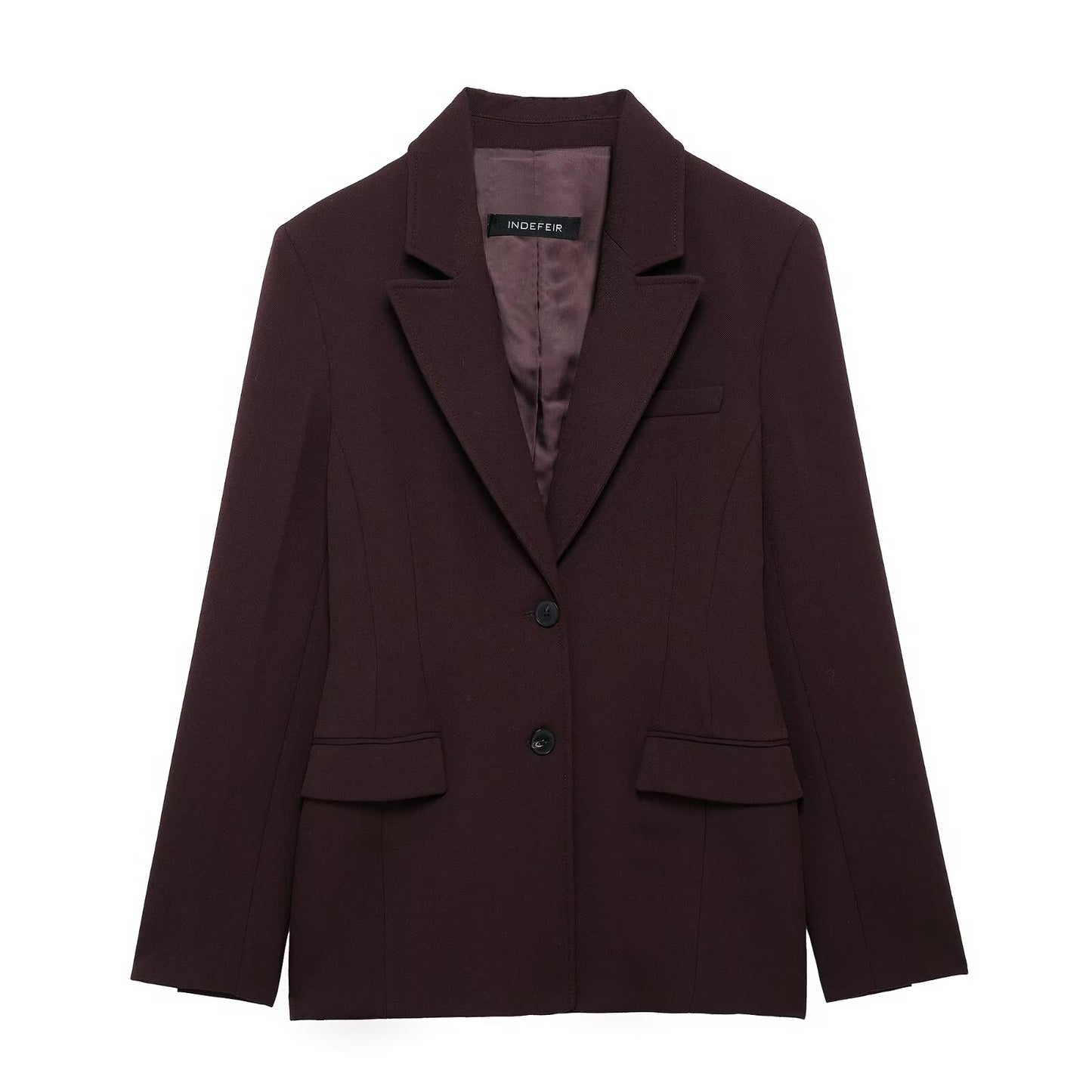 Short Skirt Style Hem Blazer Jacket Bucket Pants PantsSets - ALTARIA
