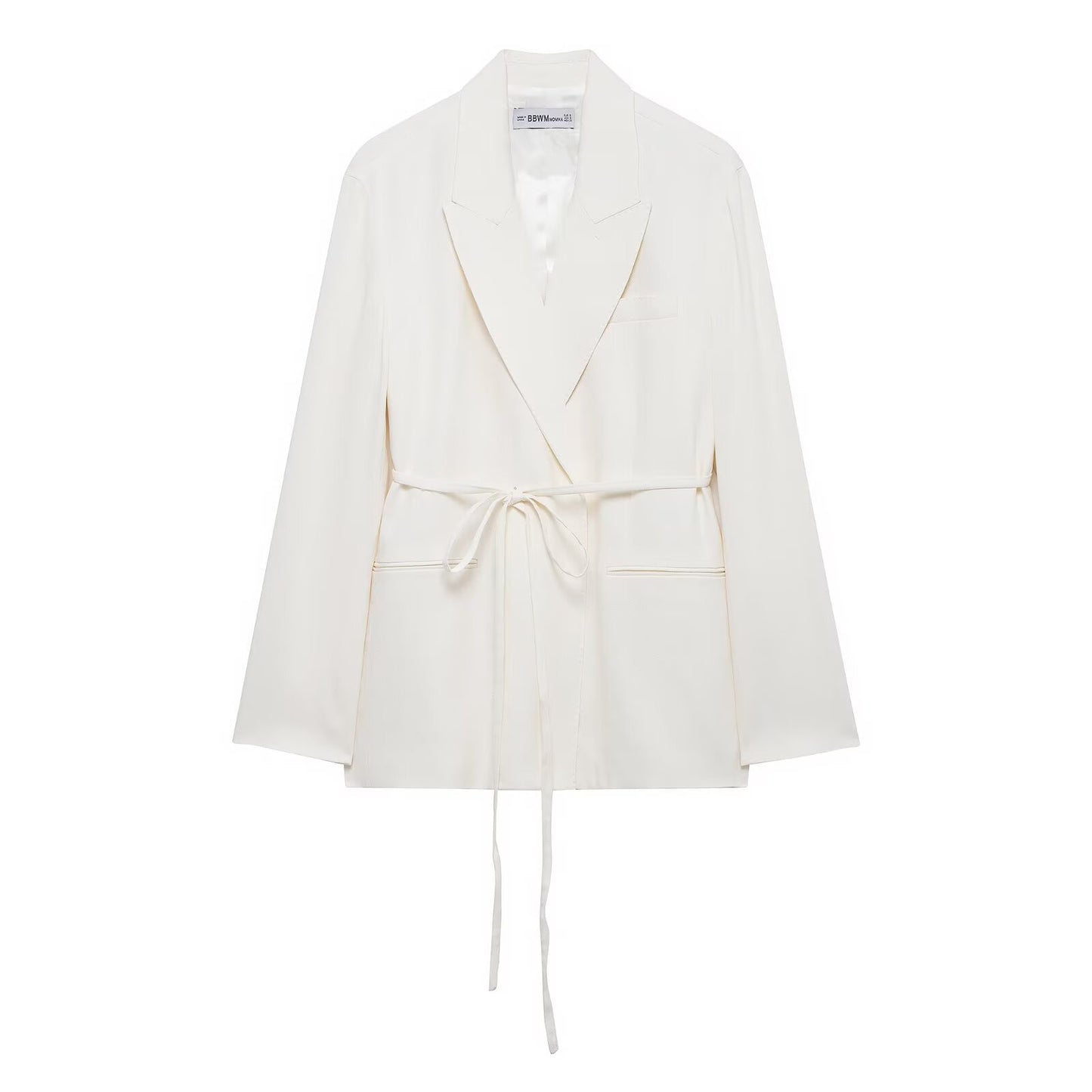 Spring Summer Women Stylish Long Sleeves Lace up Blazer Pleated Pants - ALTARIA