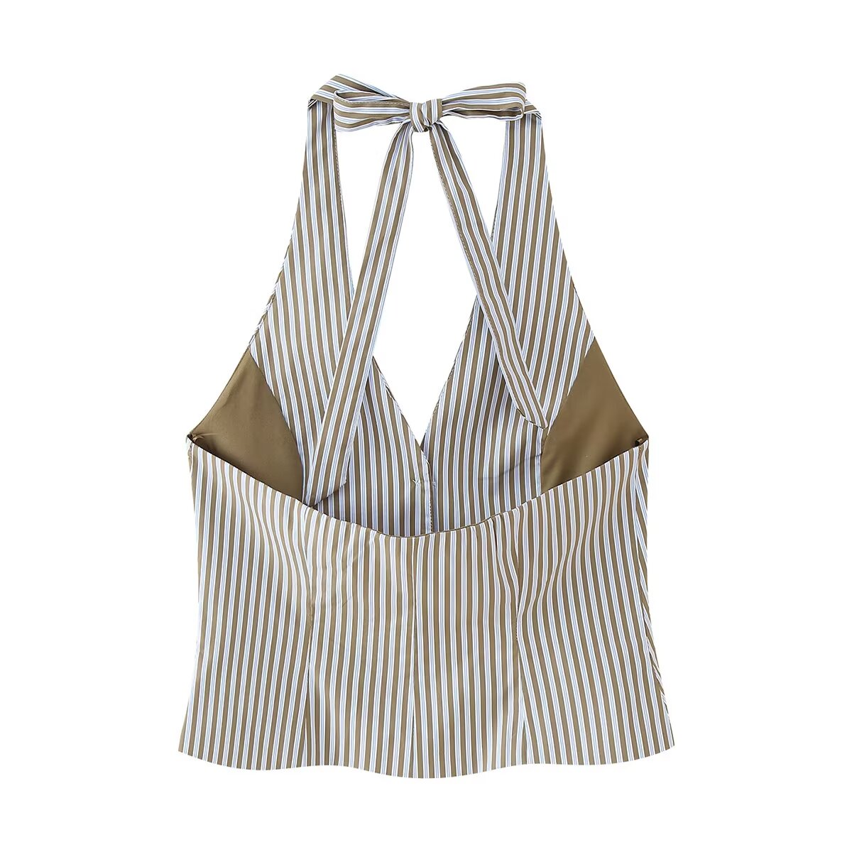 Spring Women Clothing French Contrast Color Striped Pajamas Pants Sets - ALTARIA