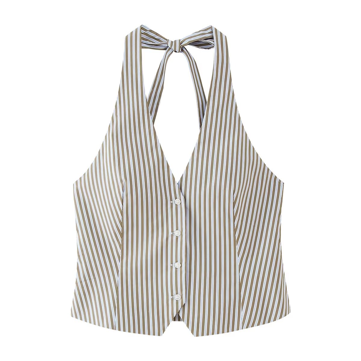 Spring Women Clothing French Contrast Color Striped Pajamas Pants Sets - ALTARIA