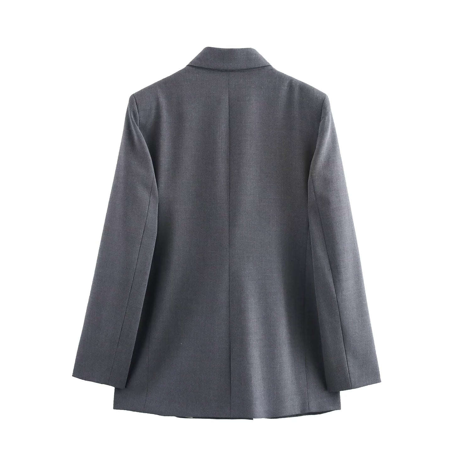 Women Double Breasted Blazer with Padded Shoulder Pant Sets - ALTARIA