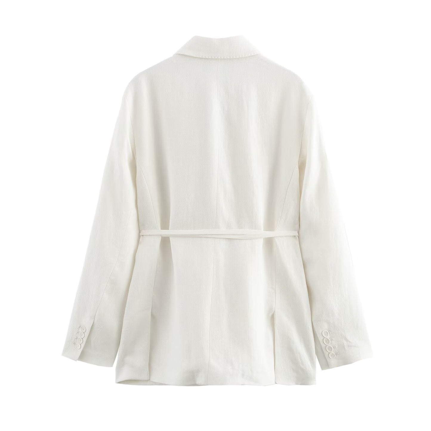 Women Spring Blended Blazer Pleated Pants Sets - ALTARIA