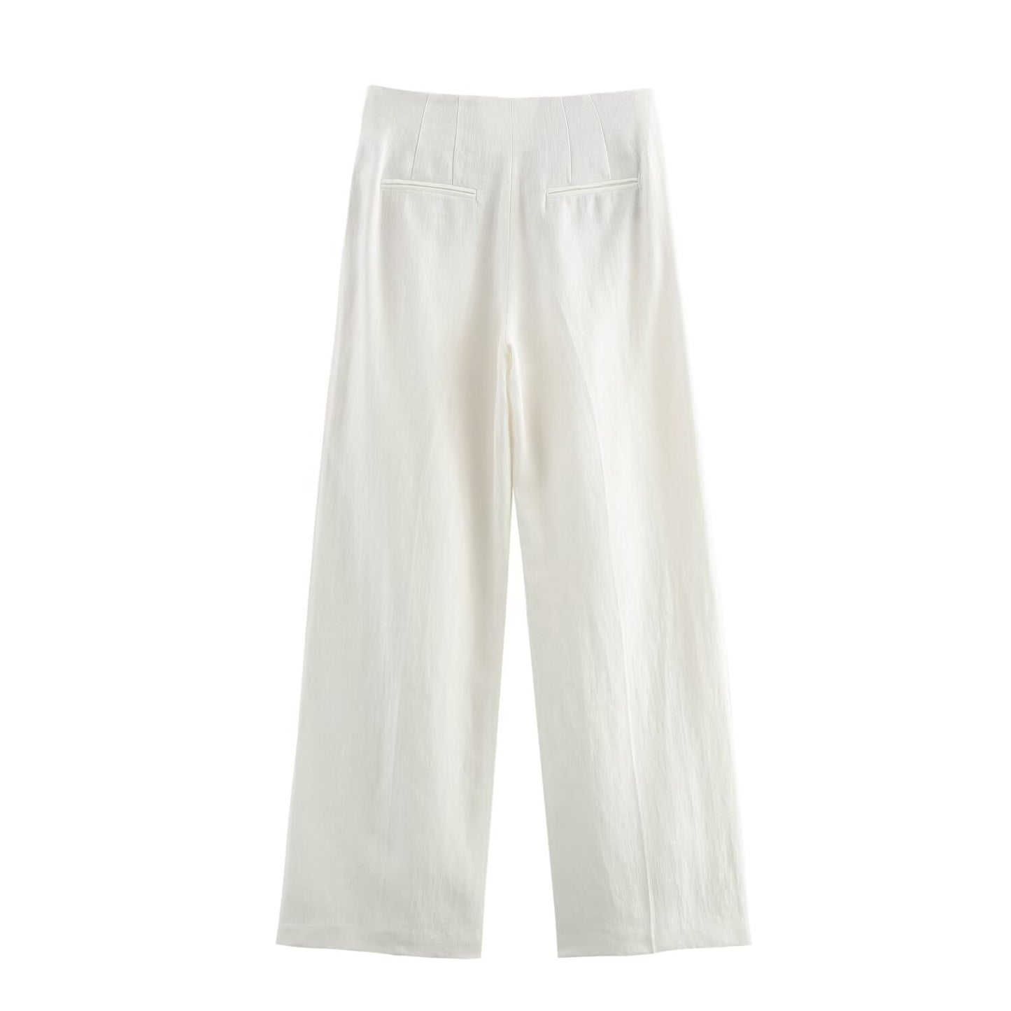 Women Spring Blended Blazer Pleated Pants Sets - ALTARIA