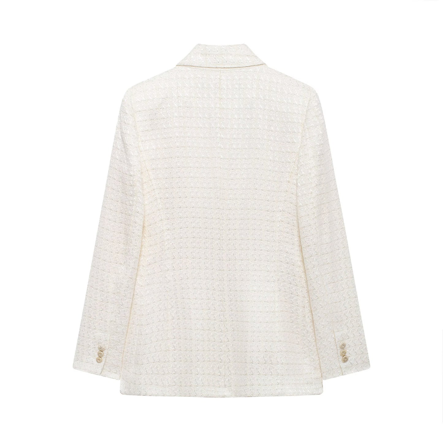 Fall Women Clothing Fashionable Simple Texture Double Breasted Blazer - ALTARIA