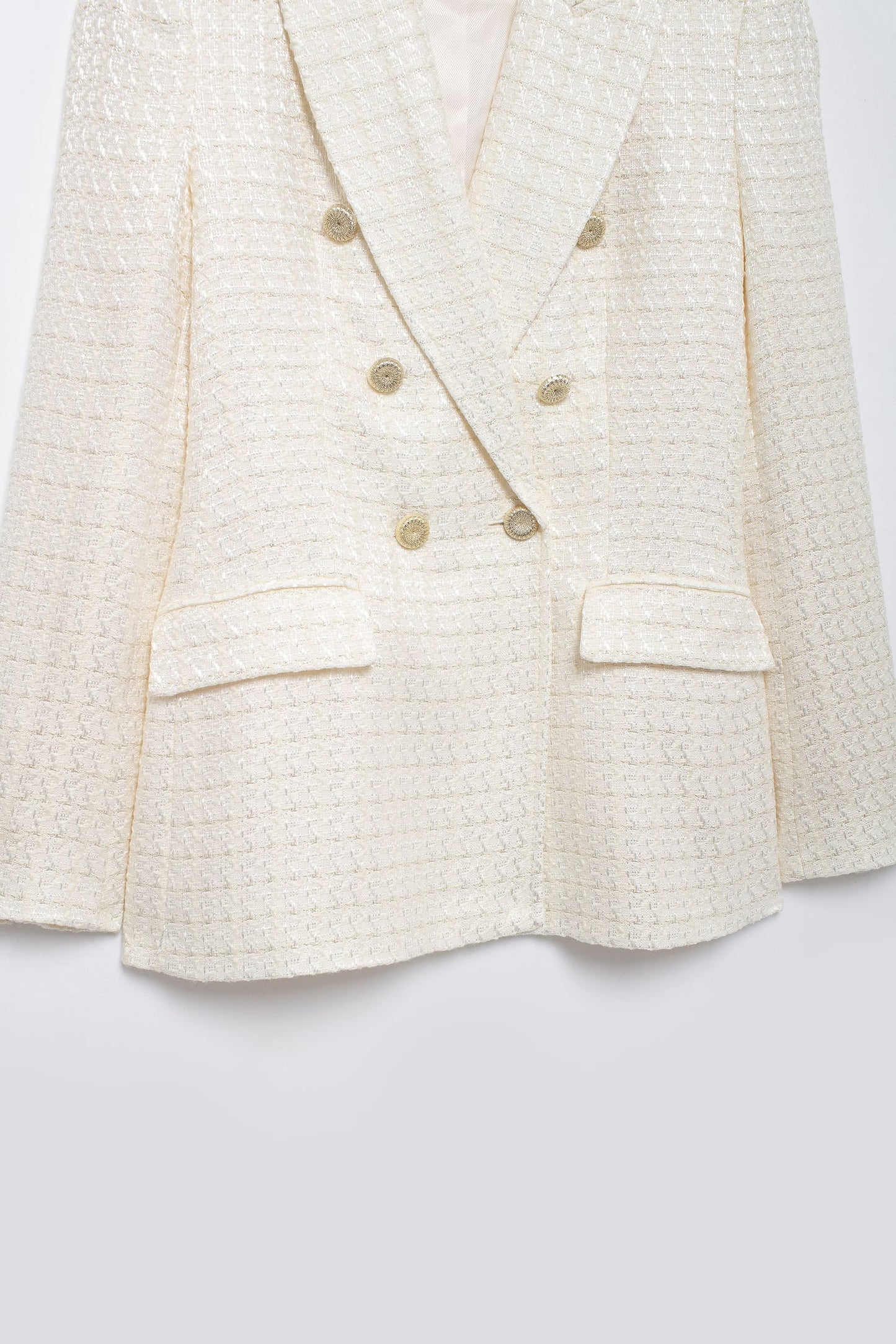 Fall Women Clothing Fashionable Simple Texture Double Breasted Blazer - ALTARIA