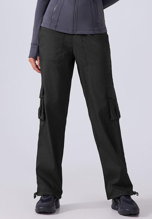 Outdoor Running Exercise Pants Lightweight Fitness Pants Multi Pocket Wide Leg Workwear Casual Pants - ALTARIA