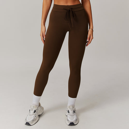 Cloud Sense High Waist Yoga Pants Belly Contracting Hip Raise Fitness Pants Outer Wear Beautiful Hip Design Running Exercise Pants - ALTARIA