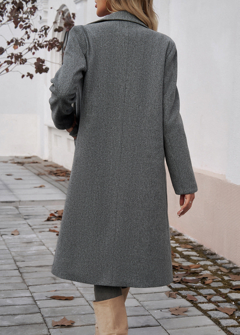 Autumn Winter Office Collared Cardigan Coat Women Clothing - ALTARIA