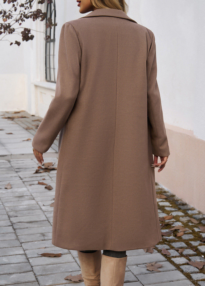 Autumn Winter Office Collared Cardigan Coat Women Clothing - ALTARIA