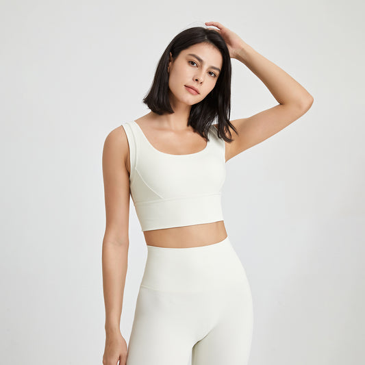 High Strength Beauty Back Fitness Vest Women Running Shockproof Sports Underwear High Elastic Push Up Nude Feel Yoga Bra - ALTARIA