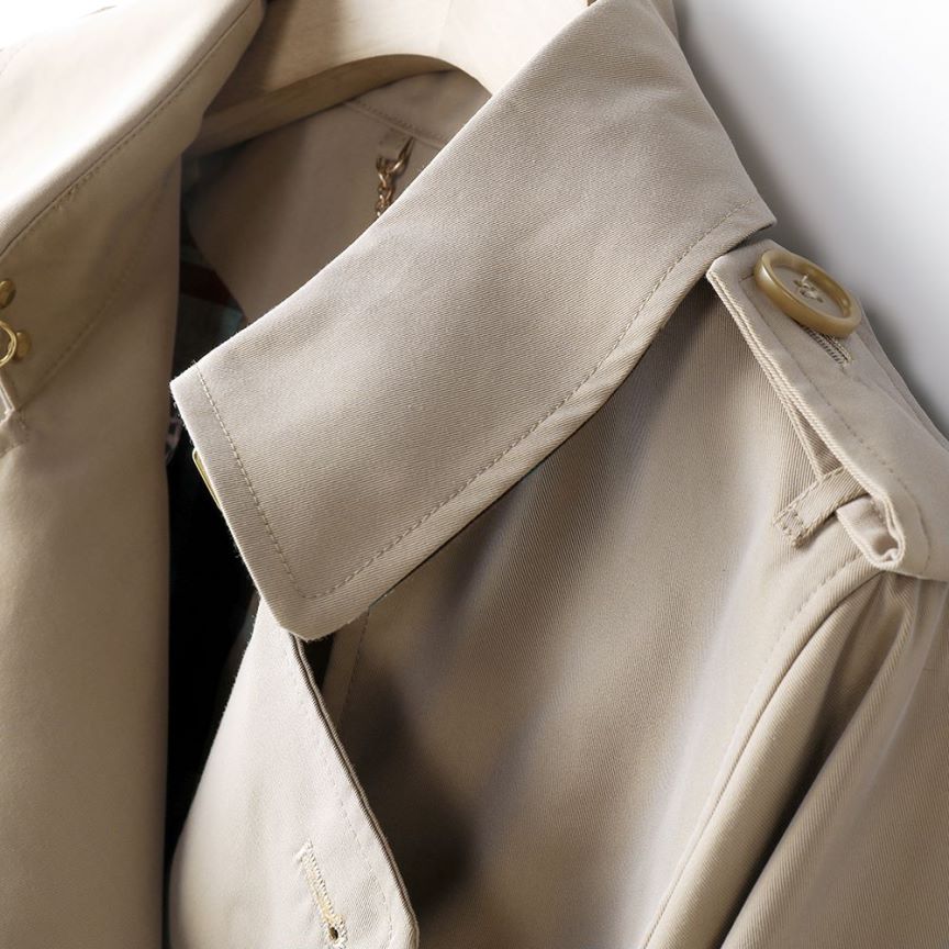 Element Long Trench Coat for Women Spring Autumn Chameleon Trench Coat for Women Elegant British Double Breasted - ALTARIA