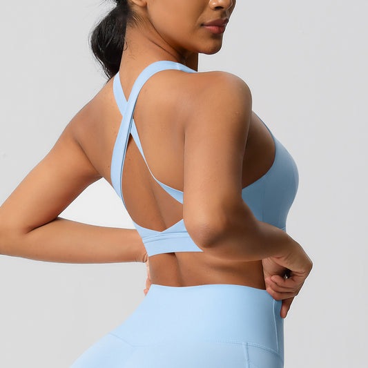 Cloud Sense Tight Yoga Vest Sports Underwear Shockproof High Strength Bra Pilates Running Outdoors Workout Clothes for Women - ALTARIA