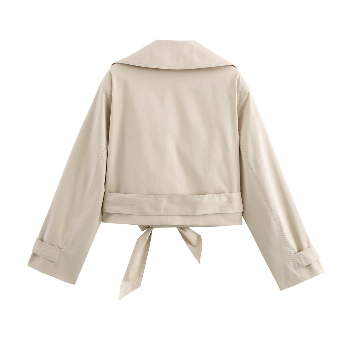 All Match Long Sleeve Series Belt Breasted Trench Coat Spring - ALTARIA