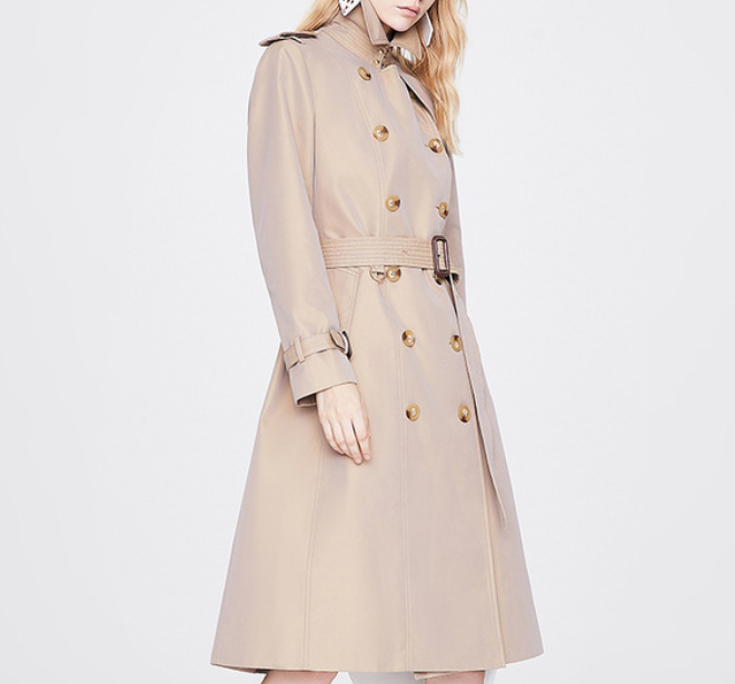 Autumn Trench Coat Women Long Trench Coat Popular Slim Fit Solid Color Non-Wrinkle Coat - ALTARIA