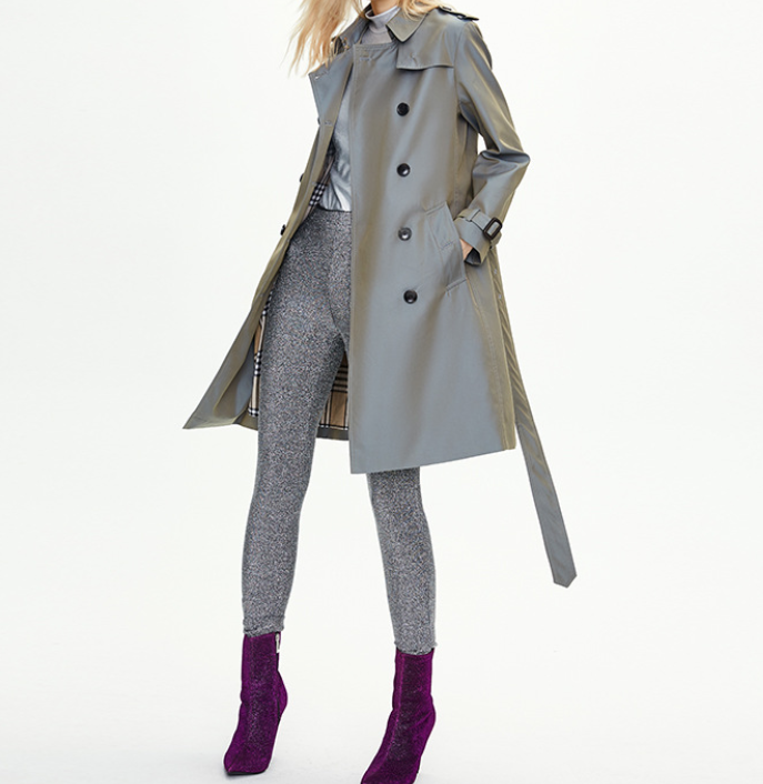 Clothing Women Mid-Length Double-Breasted Khaki British Coat Women Autumn Winter Women Clothing Plus Size - ALTARIA