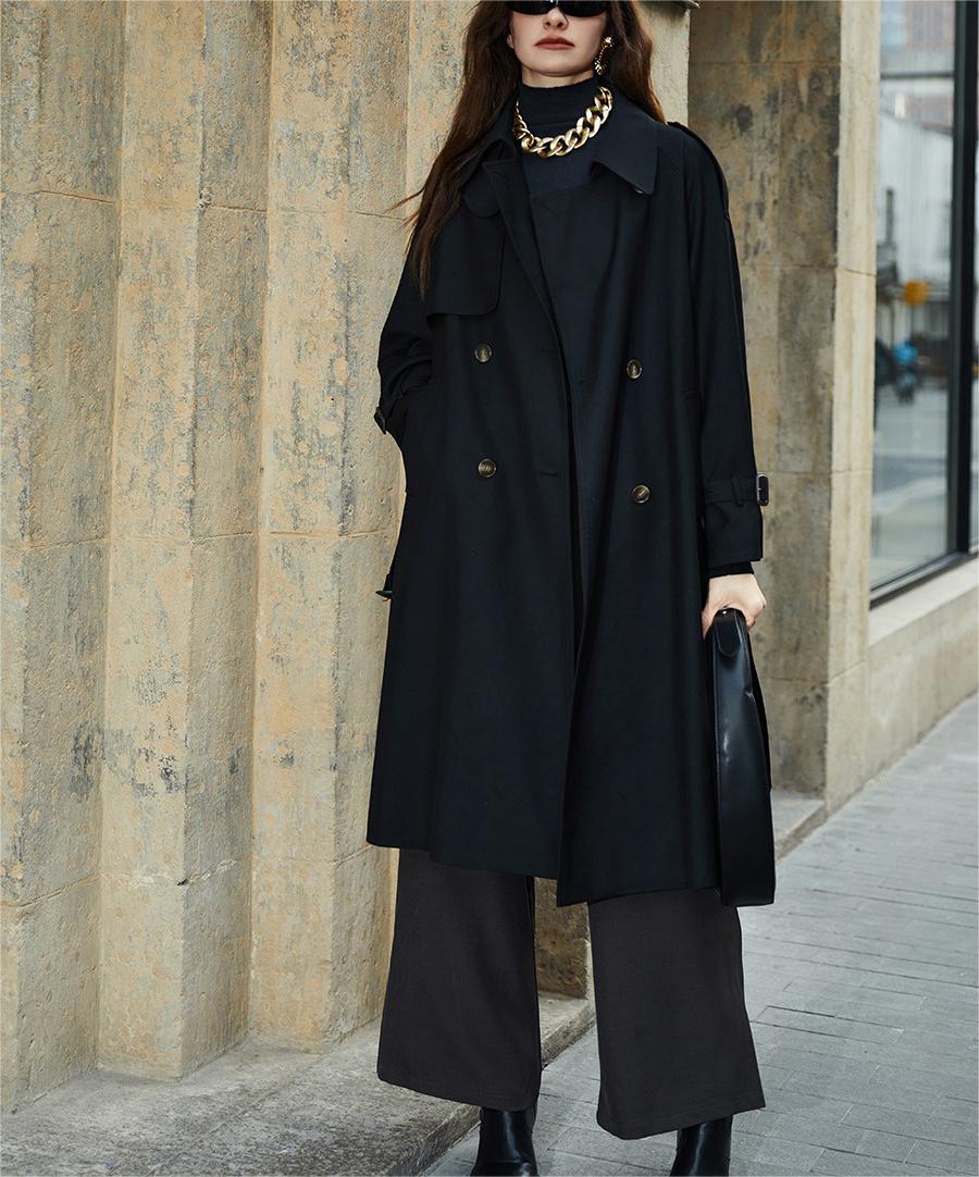 Classic Non Ironing Anti Wrinkle British Casual Extended Trench Coat Women - ALTARIA