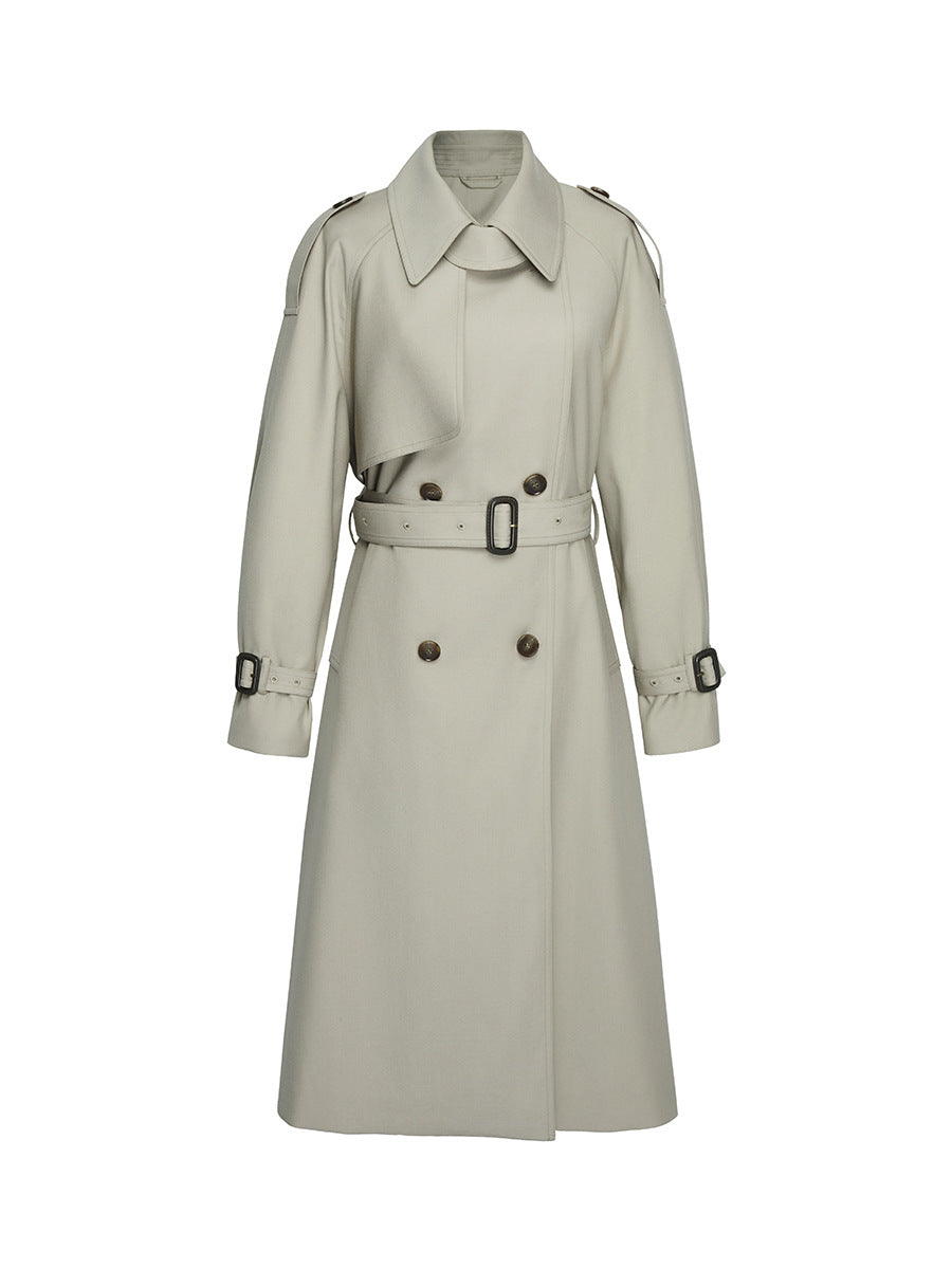 Classic Non Ironing Anti Wrinkle British Casual Extended Trench Coat Women - ALTARIA