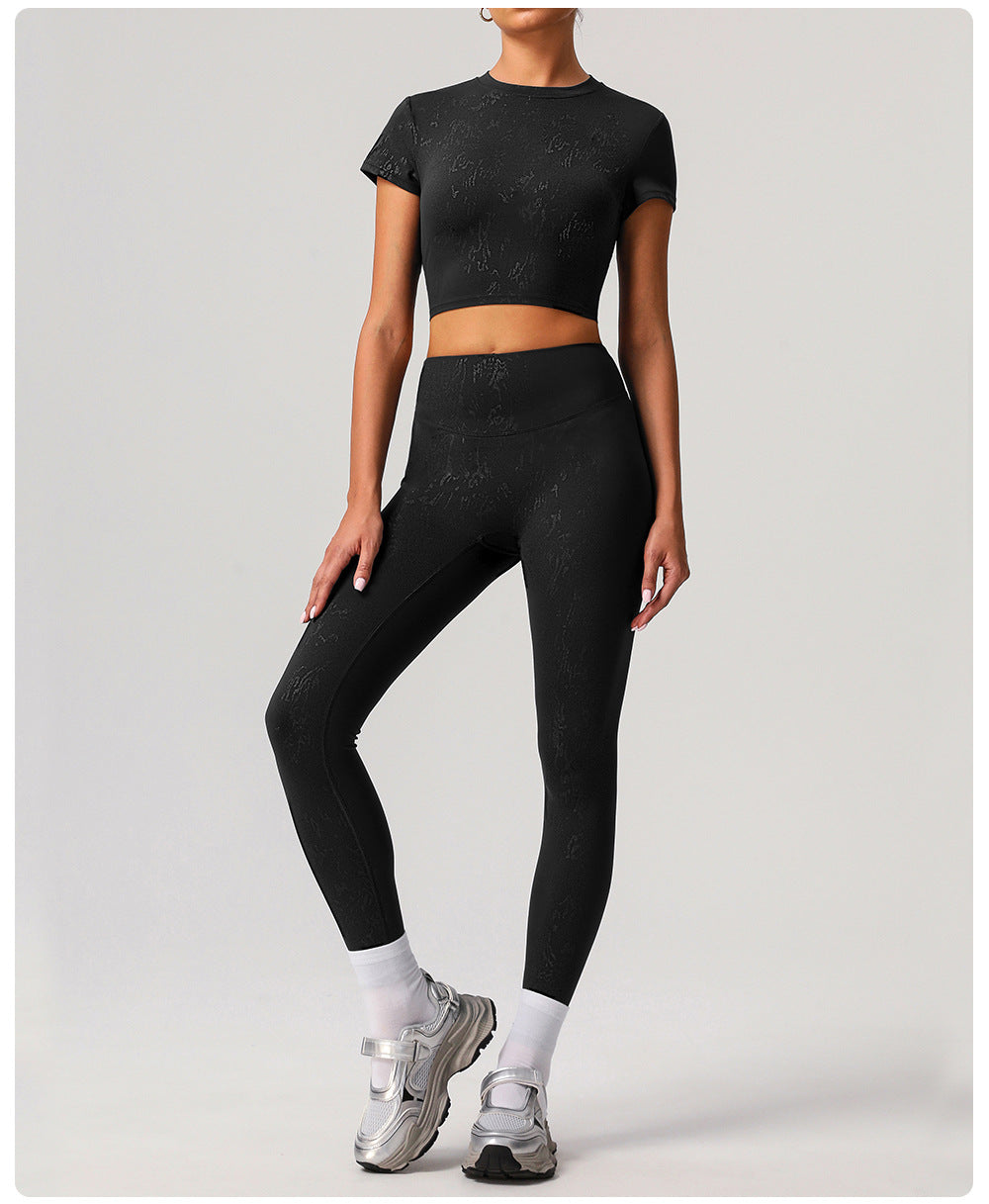 Yoga Clothes High Grade Women Outdoor Training Running Sports Long Sleeved Fitness Clothes Two Piece Sets - ALTARIA