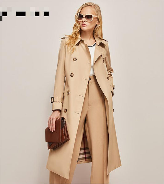 Autumn Gabadian Casual Windbreaker Women Waist Tight Slimming Fashionable Elegant British - ALTARIA
