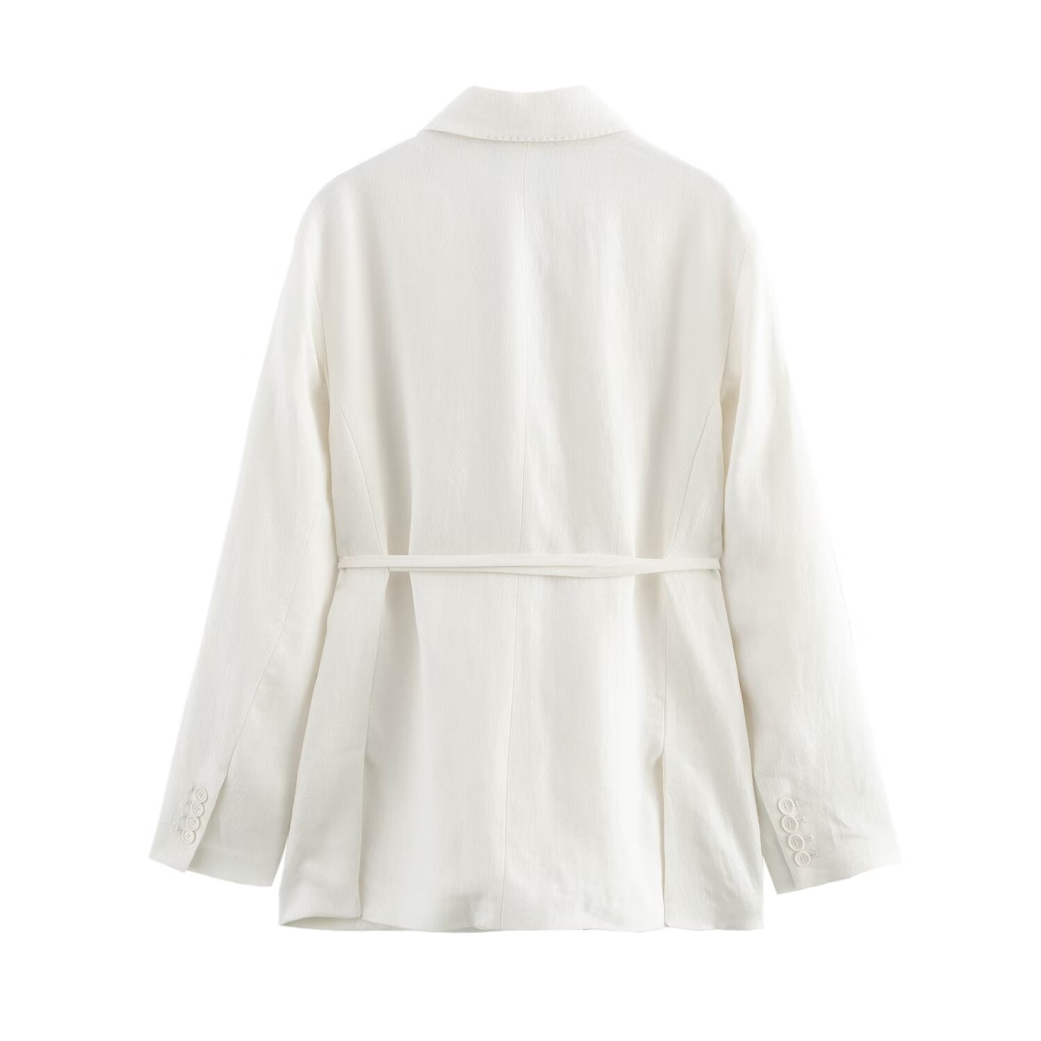 Women Spring Blended Blazer Pleated Pants Sets - ALTARIA