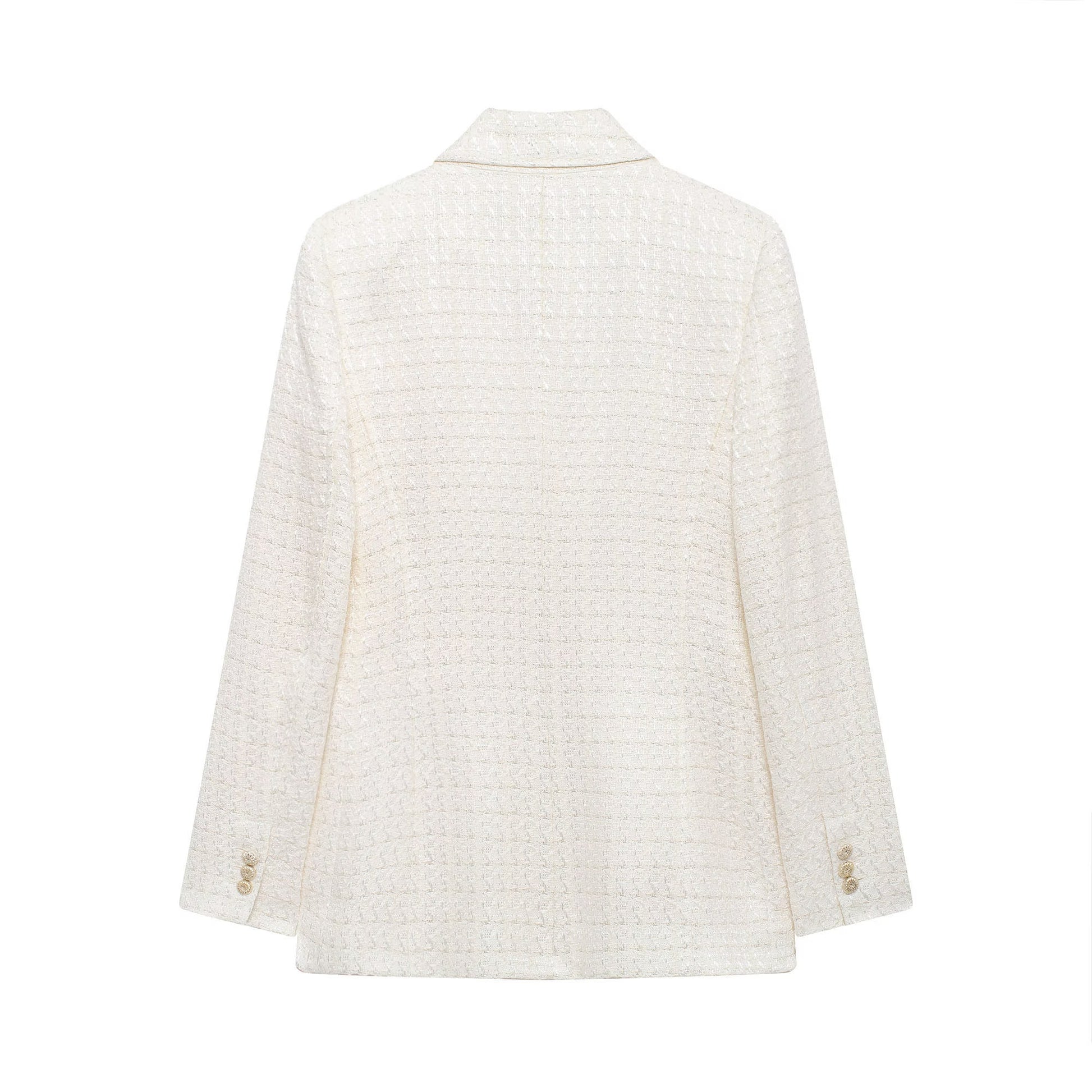 Fall Women Clothing Fashionable Simple Texture Double Breasted Blazer - ALTARIA